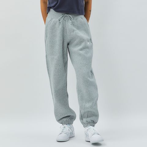 NIKE 耐吉 As W Nsw Phnx Flc Hr Os Pant 女 灰 高腰 刷毛 長褲 DQ5888-063