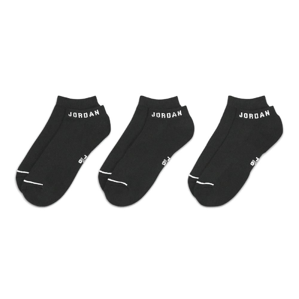 NIKE 耐吉   襪子 Jordan Everyday No-Show Socks 男女款 黑 踝襪 短襪 三雙入 DX9656-010