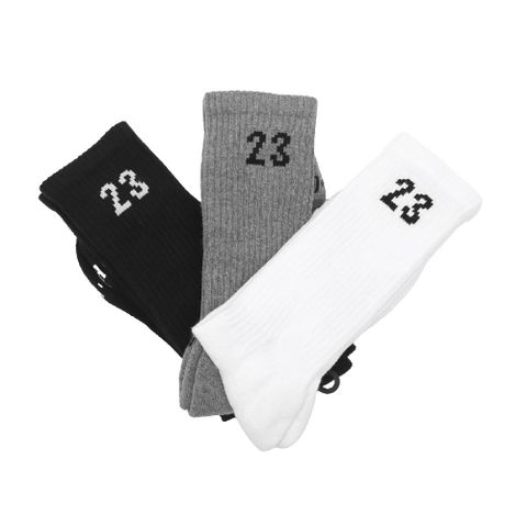 Nike 耐吉 長襪 Jordan Essentials 黑 白 灰 速乾 加厚 喬丹 中筒襪 運動 籃球襪 三雙入 DA5718-911