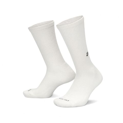 NIKE 耐吉 Nike 耐吉 長襪 Everyday Cushioned Crew Socks 白黑 速乾 中筒襪 休閒襪 襪子 FZ3073-133