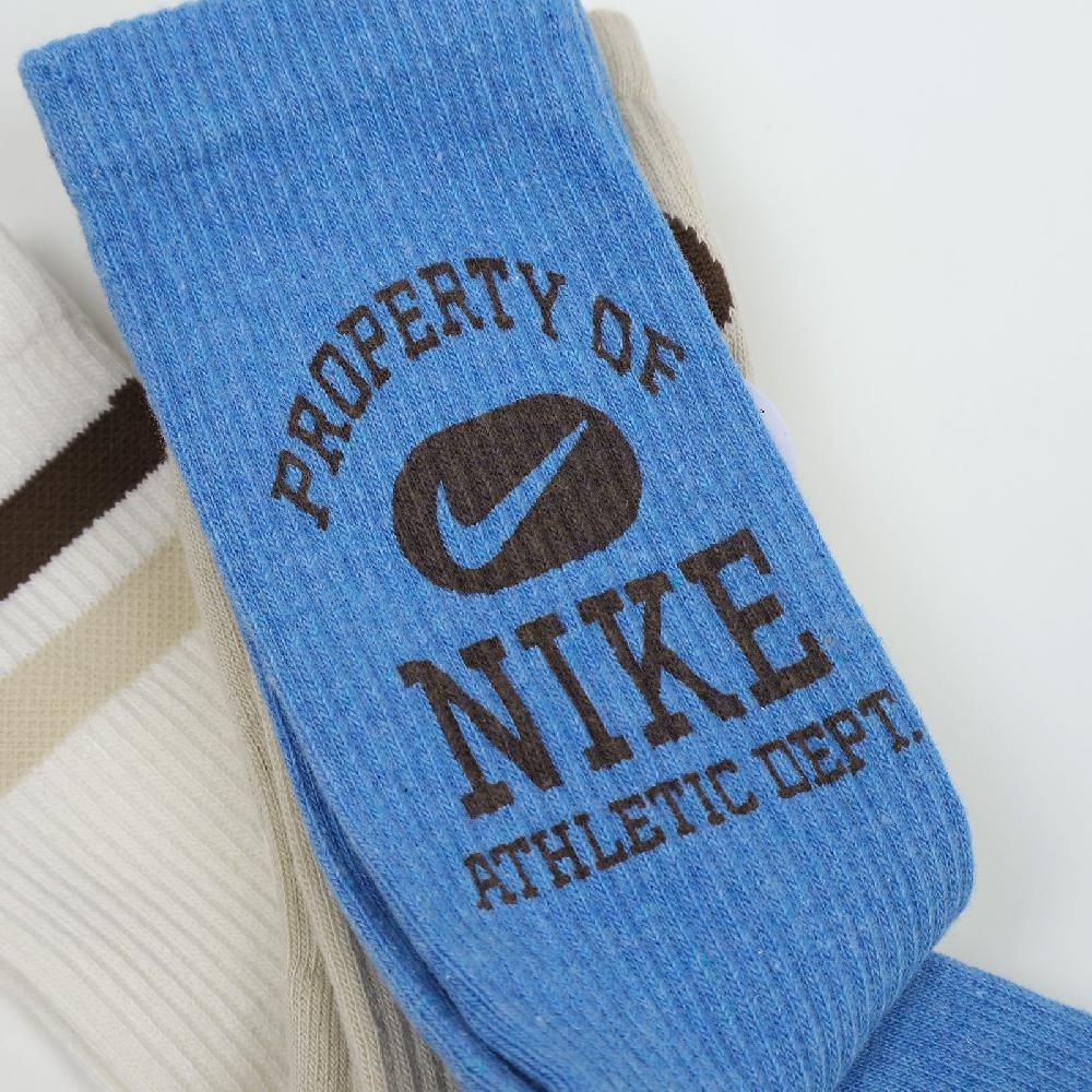 NIKE 耐吉 Nike 耐吉 長襪 Everyday Cushioned Crew Socks 毛圈布 厚底 休閒襪 中筒襪 襪子 FQ0325-901