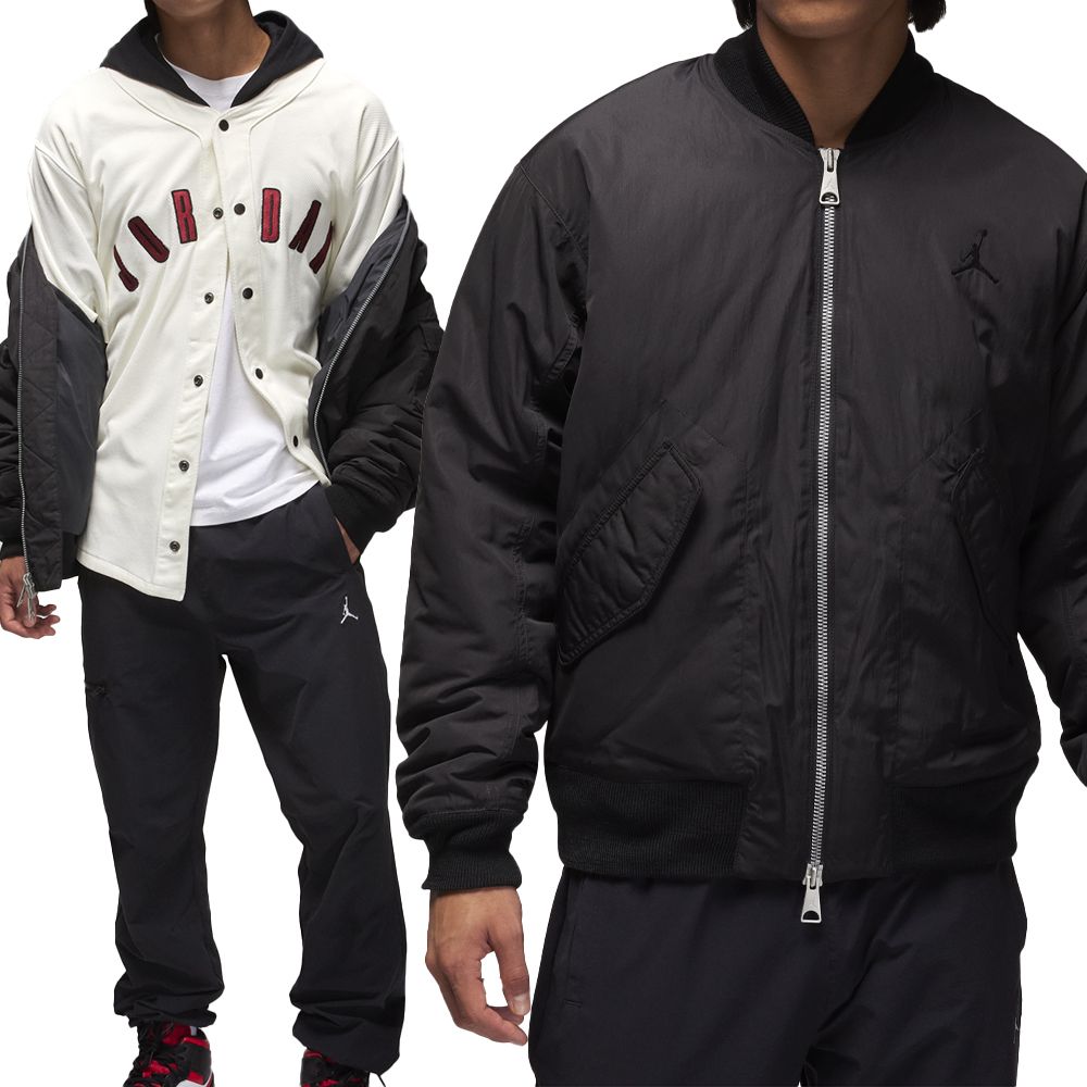 NIKE 耐吉  AS M J ESS STMT ECO RNEGDE JKT 男款 黑色 休閒 外套 FB7317-010