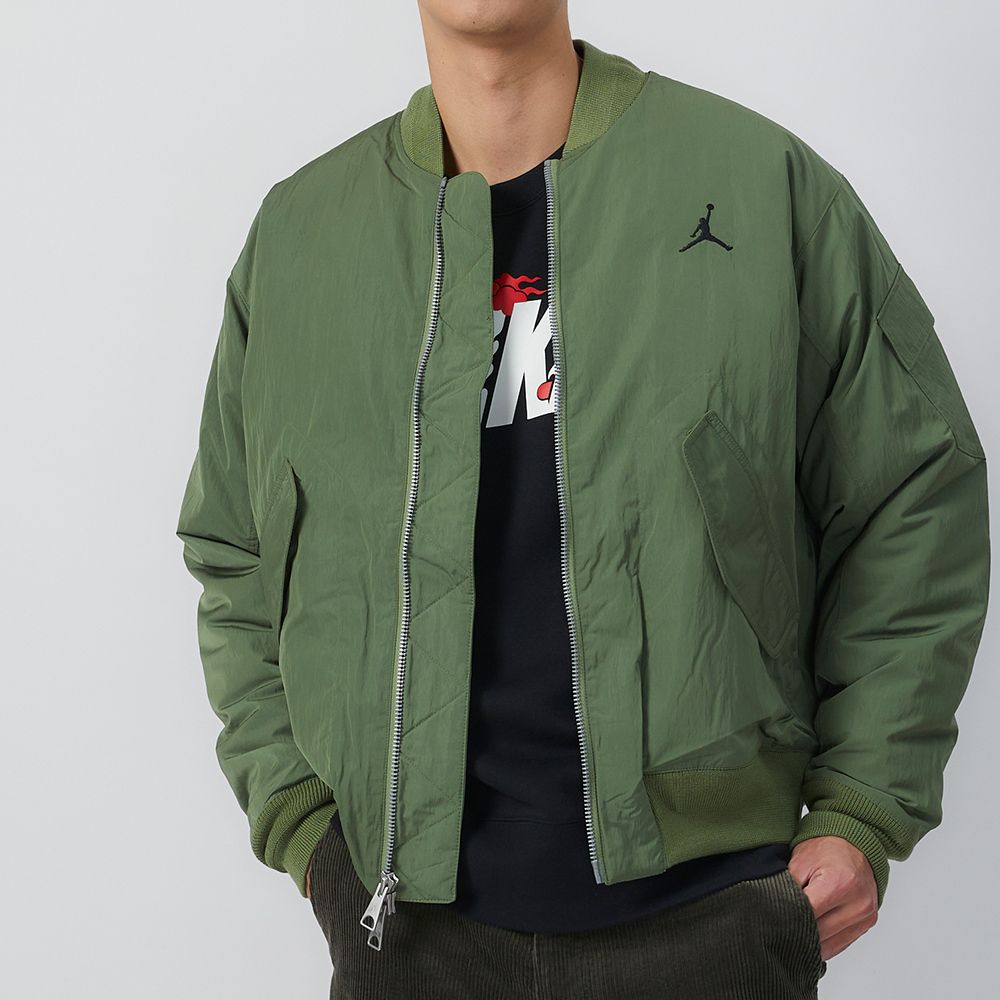 NIKE 耐吉  AS M J Ess Stmt Eco Rnegde Jkt 男 綠 輕盈 保暖 外套 FB7317-340