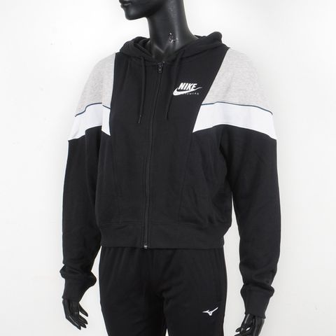 Nike As W Nsw Heritage Fz Flc [CZ8601-010] 女 連帽外套 運動 休閒 棉質 黑