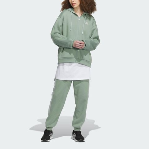 Adidas Word Fz Hoodie [IK9894] 女 連帽 外套 亞洲版 運動 訓練 休閒 寬鬆 舒適 綠