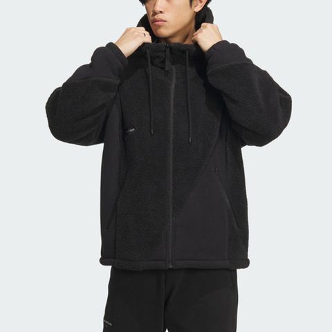 Adidas ST MIX KNJKT [IP4973] 男 連帽 外套 亞洲版 運動 訓練 休閒 寬鬆 保暖 冬季 黑