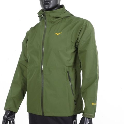 Mizuno GoreTex [B2TE2W9931] 男 外套 夾克 運動 慢跑 訓練 路跑 防潑水 可收納 軍綠