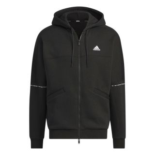 Adidas Word FL FZ HD [IK7357] 男女 連帽 外套 運動 訓練 休閒 棉質 舒適 黑