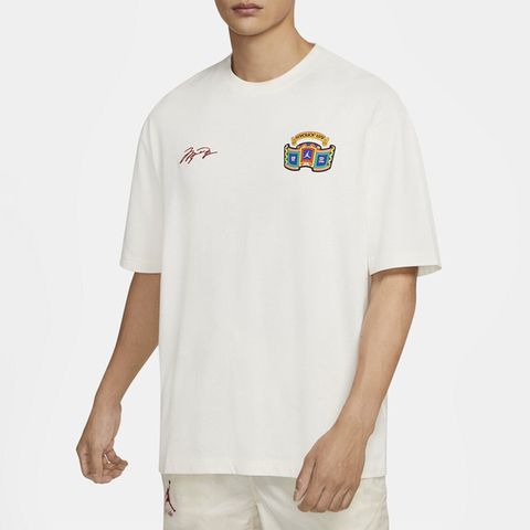 NIKE 耐吉 As M J CNY SS Tee [DH9205-133] 男 短袖 上衣 T恤 喬丹 運動 休閒 米白