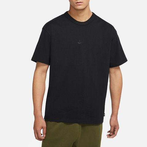 Nike NSW Premium Essentials [DO7393-010] 男 短袖上衣 T恤 高磅數 休閒 黑