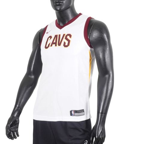 NIKE 耐吉 Nike NBA [WZ2B7BZ1W-CAV] 青少年 球衣 籃球背心 背心 V領 騎士 白紅