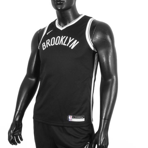 NIKE 耐吉 Nike NBA [WZ2B7BZ2W-NYN] 青少年 球衣 籃球背心 背心 V領 籃網 黑灰