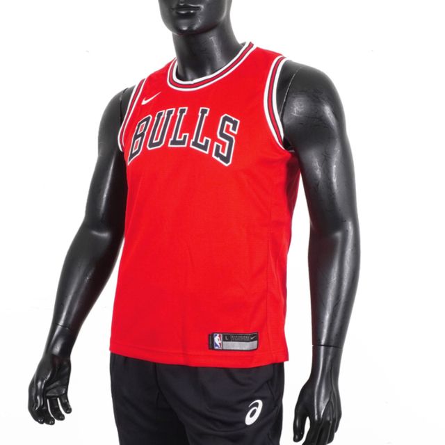 NIKE 耐吉 Nike NBA [WZ2B7BZ2W-BUL] 青少年 球衣 籃球背心 背心 圓領 公牛 紅白