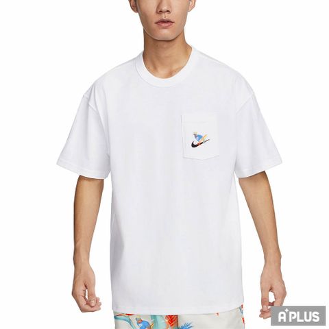 NIKE 耐吉 男 AS M NSW TEE PREM ESSNTL PKT G 短袖上衣 花鳥 印花 - FQ0351100