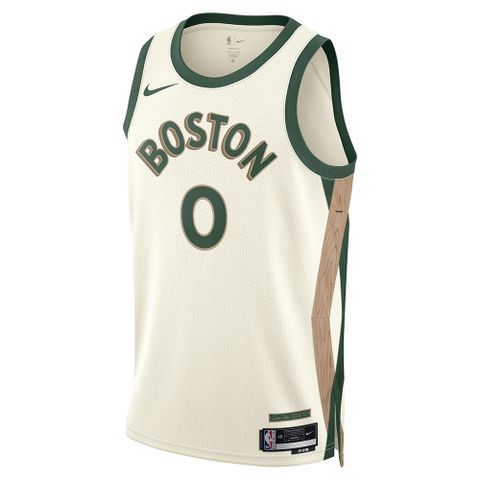 NIKE 耐吉 波士頓塞爾特人隊 BOS MNK CE 23 米白綠 背心 男 NBA 透氣 DX8488-133