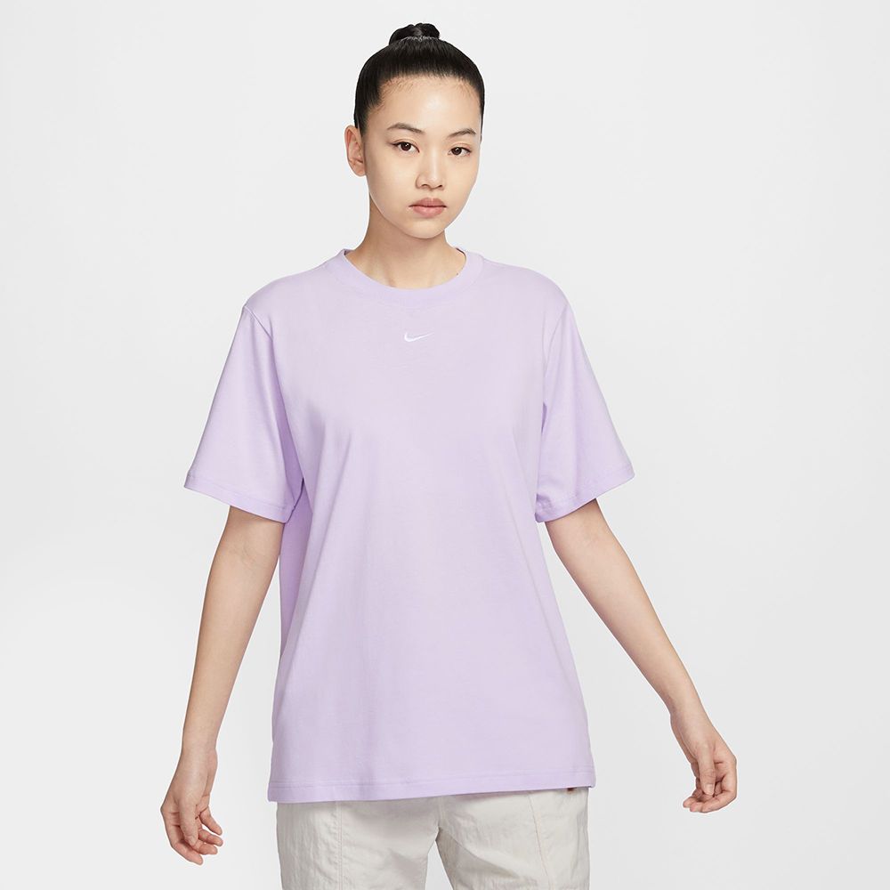 NIKE 耐吉  AS W NSW TEE ESSNTL LBR 上衣 女款 短袖 短T 休閒 運動 粉紫 FD4150-511