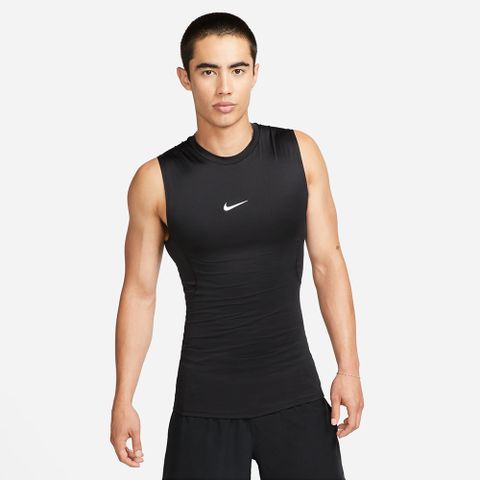 NIKE 耐吉 AS M NP DF TOP SL TIGHT 運動背心 上衣 運動 慢跑 緊身 黑 男 訓練 FB7915-010