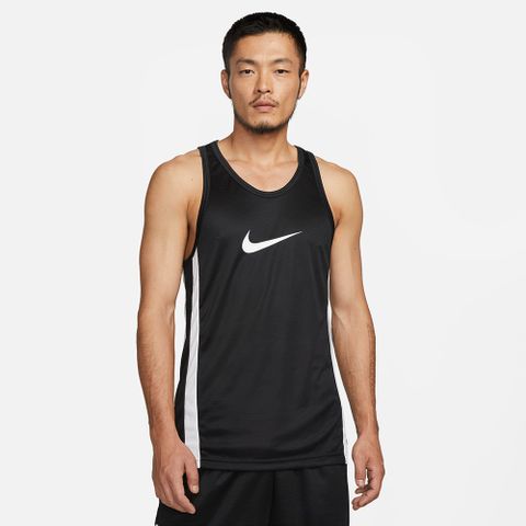 NIKE 耐吉 AS M NK DF ICON JERSEY 黑 背心 男款 運動背心 慢跑 DV9968-010