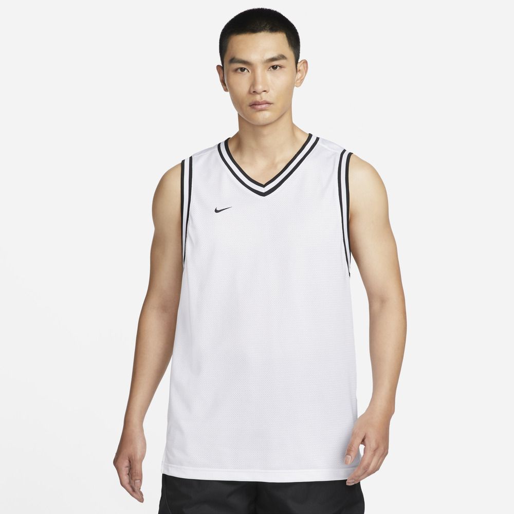 NIKE 耐吉  AS M NK DF DNA JERSEY 白色 籃球背心 運動 男 透氣 排汗 FQ3708-100