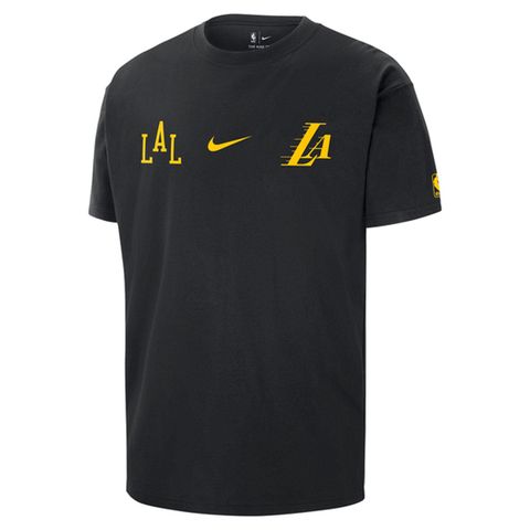 NIKE 耐吉 AS LAL M NK CTS CE M90 SS TEE [FN2007-010] 男 短袖上衣 NBA 黑