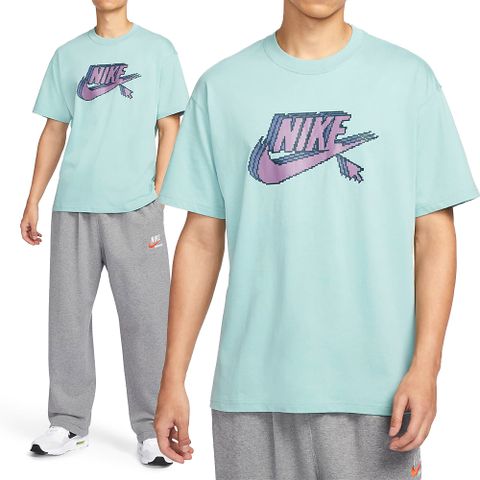 NIKE 耐吉 AS M NSW Tee M90 6MO Futura 男 藍色 圓領 休閒 T恤 短袖 FD1297-309