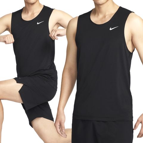 NIKE 耐吉 Nike NK DF Ready Tank 男款 黑色 運動 慢跑 休閒 無袖 透氣 排汗 背心 DV9814-010