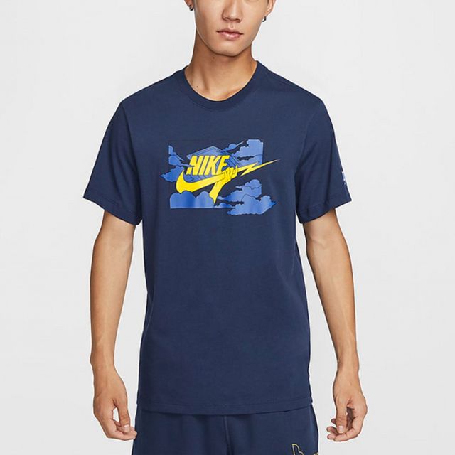 NIKE 耐吉 Nike AS M NSW TEE HBR SSNL CLUB [FZ5420-410] 男 短袖 上衣 T恤 深藍