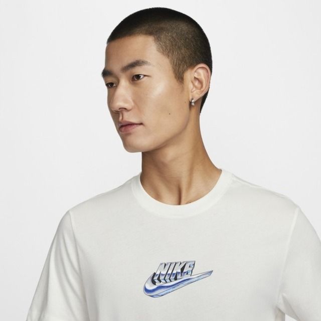 NIKE 耐吉 Nike AS M NSW TEE OC LBR SEGB [FZ5398-133] 男 短袖 上衣 T恤 棉質 米白