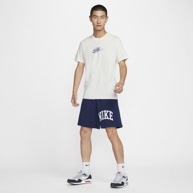 NIKE 耐吉 Nike AS M NSW TEE OC LBR SEGB [FZ5398-133] 男 短袖 上衣 T恤 棉質 米白