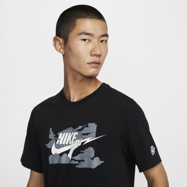 NIKE 耐吉 Nike AS M NSW TEE HBR SSNL CLUB [FZ5420-010] 男 短袖 上衣 T恤 黑