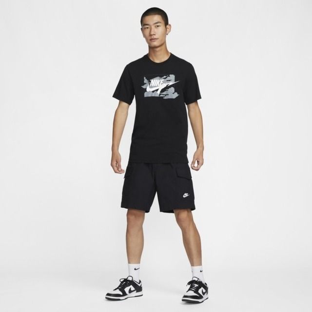 NIKE 耐吉 Nike AS M NSW TEE HBR SSNL CLUB [FZ5420-010] 男 短袖 上衣 T恤 黑