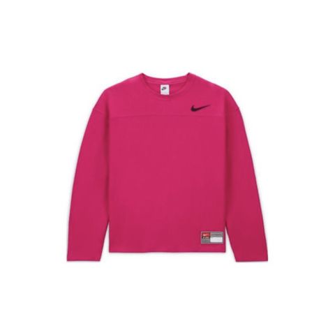 NIKE 耐吉 Stussy x Nike Long Sleeve Top 薄長袖 桃紅色 上衣 排汗網布 聯名款 FJ9165-615