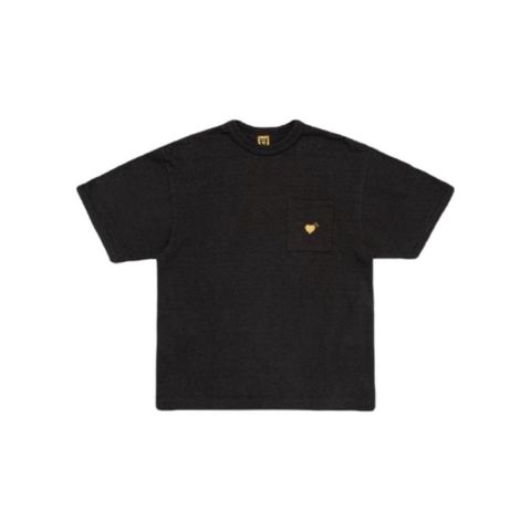 Human Made Pocket Tee 橘色愛心 兔子 黑色 T恤 短袖 HM26CS055