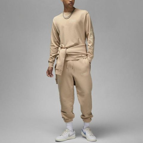 【NIKE 耐吉】Jordan x Union 聯名長袖 T 恤 – 米米杏 / 奶白色(DV7342☆296)