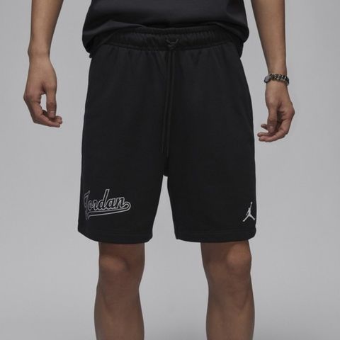 Nike AS M J FLT MVP FLC SHORT [FN4701-010] 男 短褲 棉褲 喬丹 休閒 黑