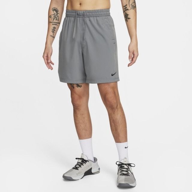 NIKE 耐吉  AS M NK DF FORM 7IN UL SHORT [DV9858-084] 男 短褲 訓練 慢跑 煙灰