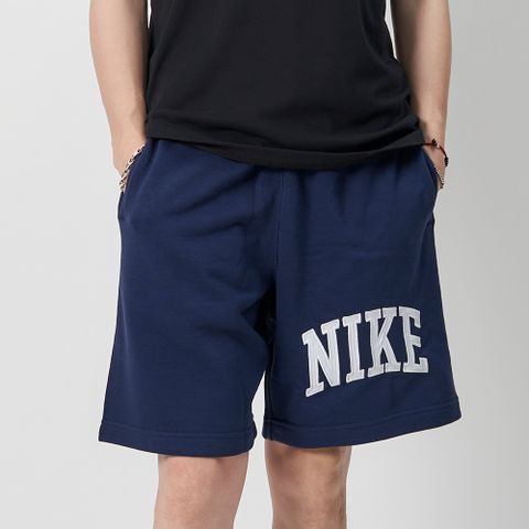 NIKE 耐吉 Nike NK Club FT Short APLQ ARC 男款 藍色 運動 刺繡 短褲 FQ4093-410