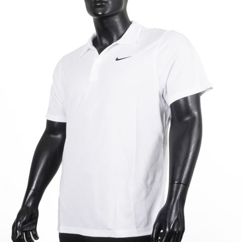 Nike [APS080-100] 男 POLO衫 短袖 上衣 運動 休閒 高爾夫球 網球 吸濕排汗 舒適 透氣 白