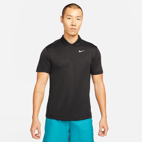 NIKE 耐吉 AS M NKCT DF POLO SOLID 上衣 POLO衫 短袖 男 黑 運動 休閒 網球 DH0858-010