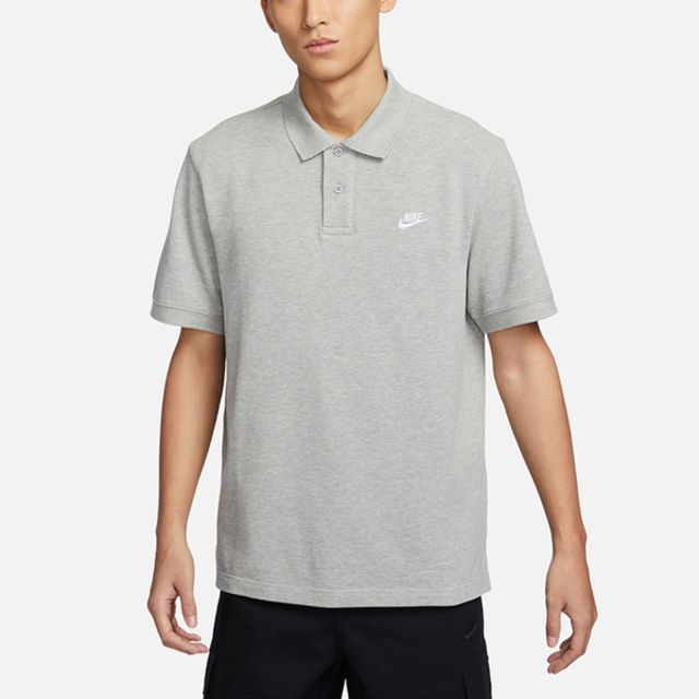 NIKE 耐吉  AS M NK CLUB SS POLO PIQUE [FN3895-063] 男 POLO衫 短袖上衣 灰