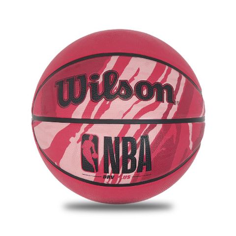 WILSON NBA NO 7 DRV PLUS 桃紅 火紋紅 室外 橡膠 籃球 7號球 WTB9203XB07