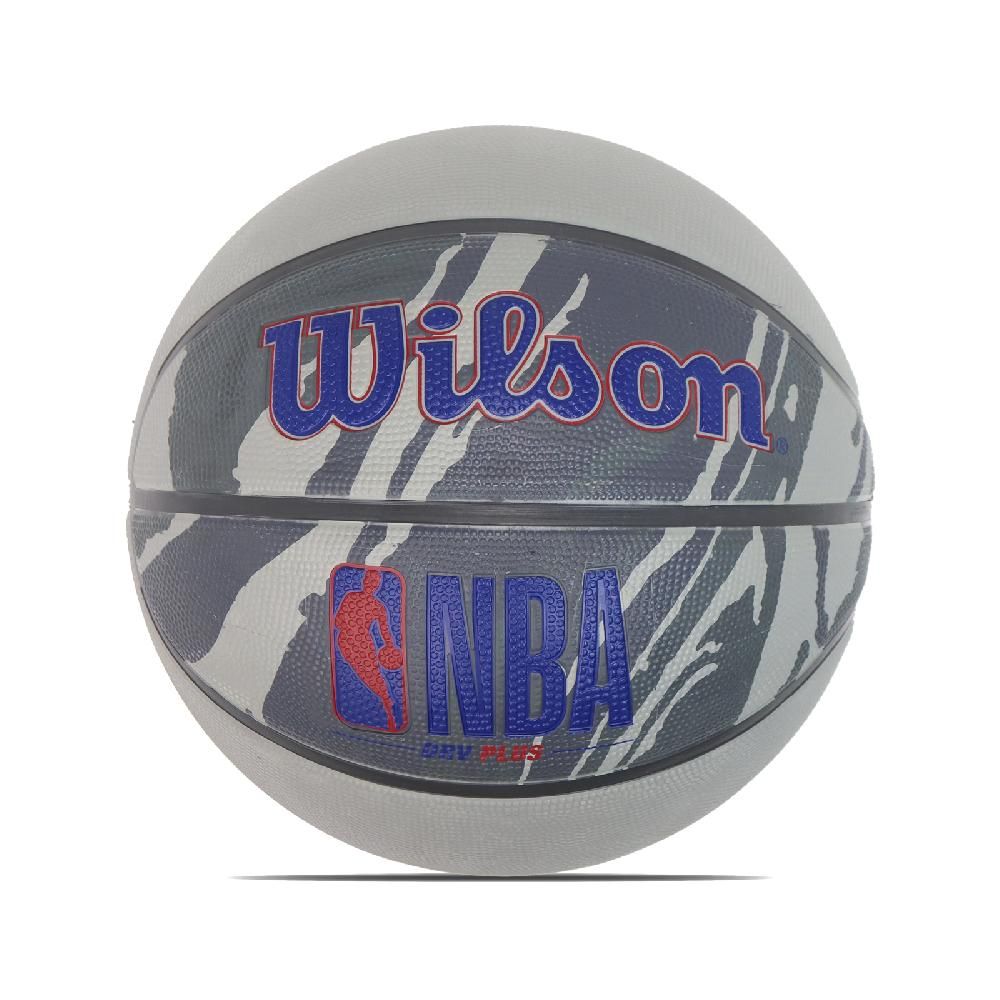 WILSON  NBA NO 7 DRV Plus 灰 火紋系列 橡膠 室外 籃球 WTB9202XB07