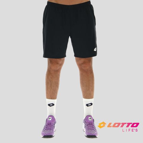 【LOTTO】義大利 男 專業網球短褲(黑-LT2142071CL)