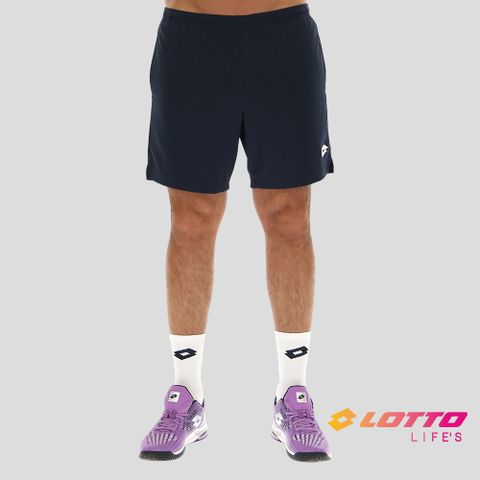 【LOTTO】義大利 男 網球訓練短褲(深藍-LT2154551CI)