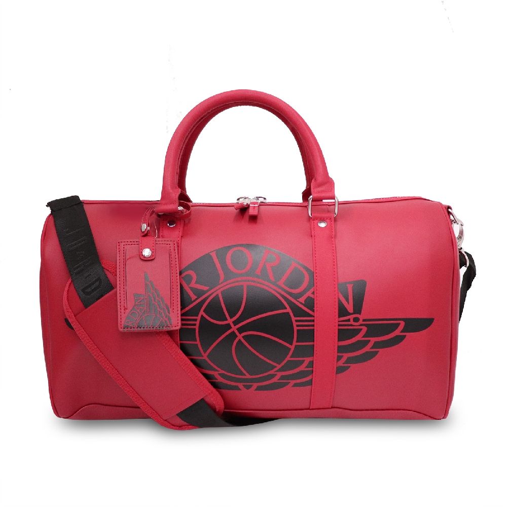 NIKE 耐吉  手提包 Jordan Duffle Bag 男女款 喬丹 飛人 外出 旅行 行李袋 紅 黑 JD2023013AD002 JD2023013AD-002