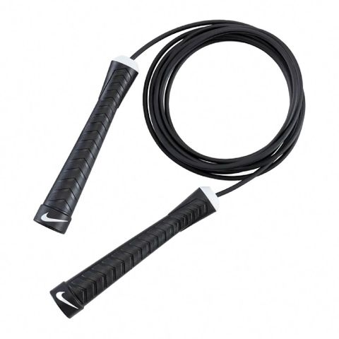 Nike 跳繩 Fundamental Speed Jump Rope 黑 有線 運動 可調整 高密度塑料 N100048702-7NS