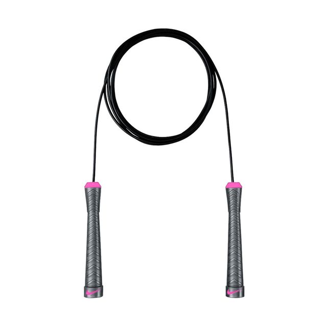 NIKE 耐吉  Fundamental Speed Rope [NER37038NS] 跳繩 運動 基礎 訓練 灰粉