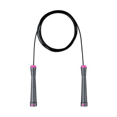 NIKE 耐吉 Fundamental Speed Rope [NER37038NS] 跳繩 運動 基礎 訓練 灰粉