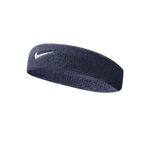 NIKE 耐吉 頭帶 Swoosh HeadBand 男女款 髮帶 運動 吸汗 毛巾布 藍 白 NNN0741-6OS