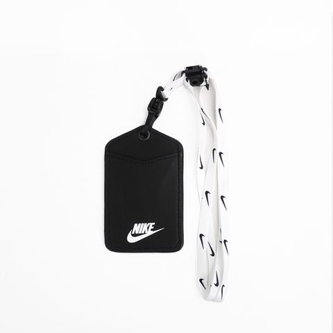 NIKE 耐吉 Id Lanyard [DC3632-176] 識別證吊帶 證件夾 名牌掛繩 背帶可拆 雙面卡槽 黑